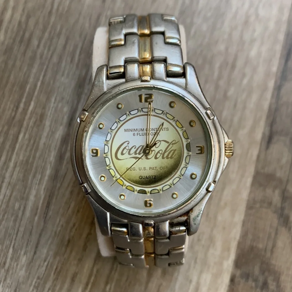 Coca Cola Wrist Watch 2002 CocaCola Coke Soda Wristwatch Adjustable Strap
